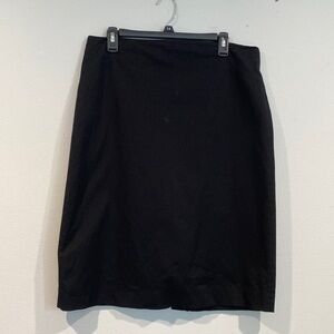 Parallel Solid Black Pencil Skirt - Size 12?